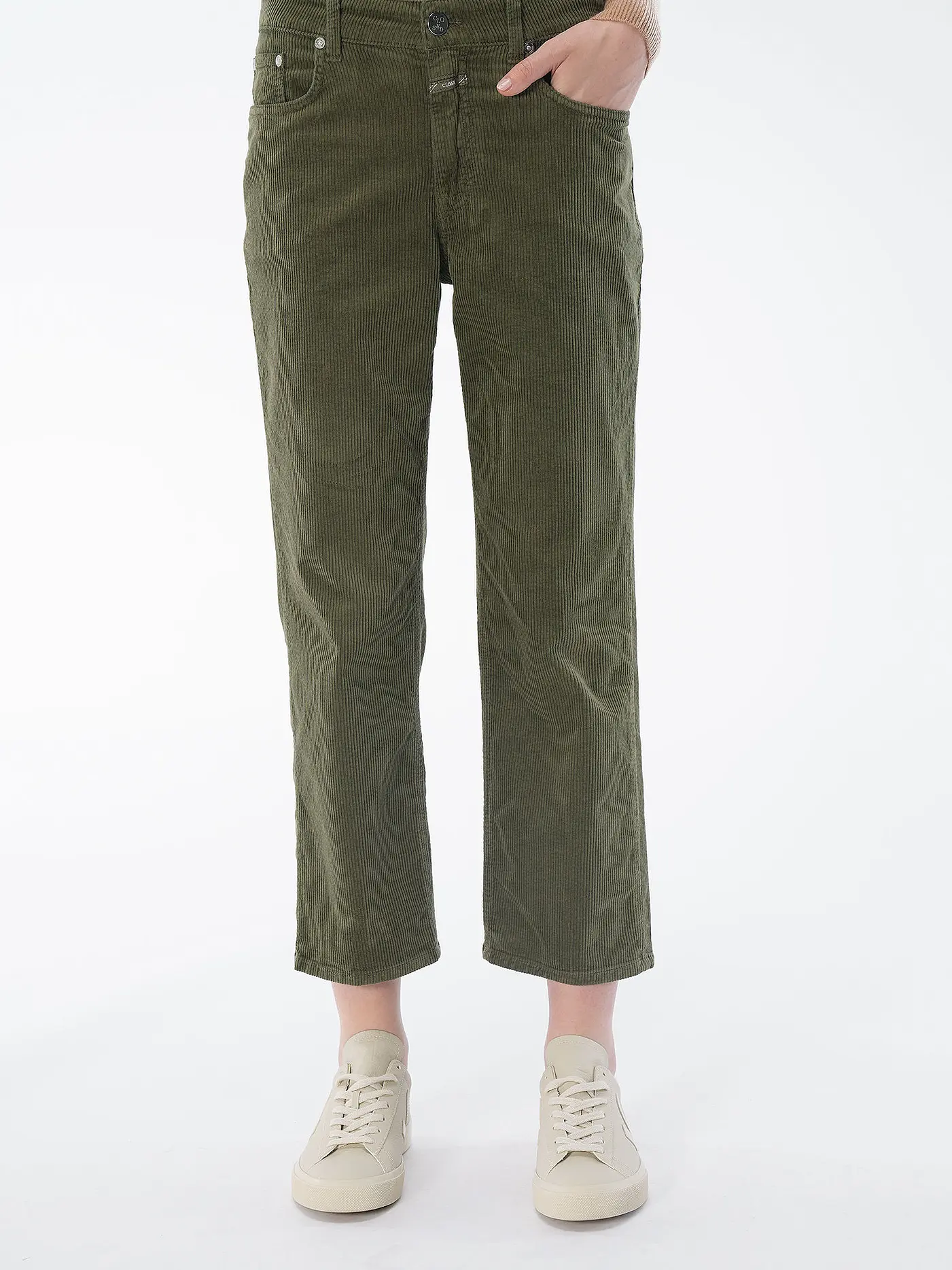 CLOSED | Cordhose  7/8 MILO  | grün