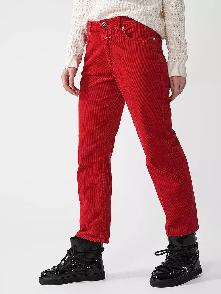 CLOSED | Cordhose Straight Fit 7/8 MILO | rot