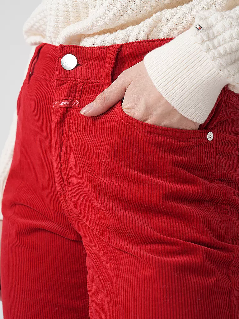 CLOSED | Cordhose Straight Fit 7/8 MILO | rot