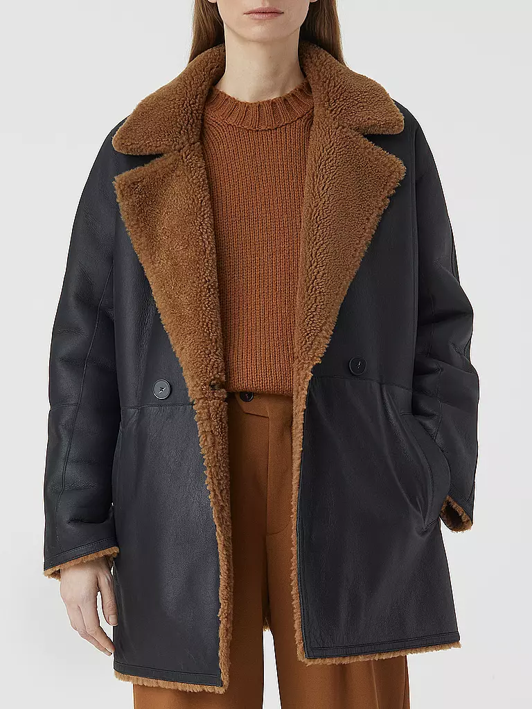CLOSED | Felljacke - Wendejacke | braun