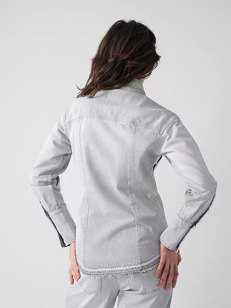 CLOSED | Jeansbluse | hellgrau