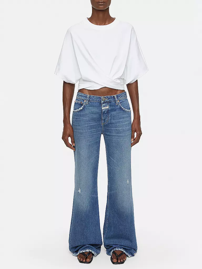 CLOSED | T-Shirt Cropped Fit | weiss