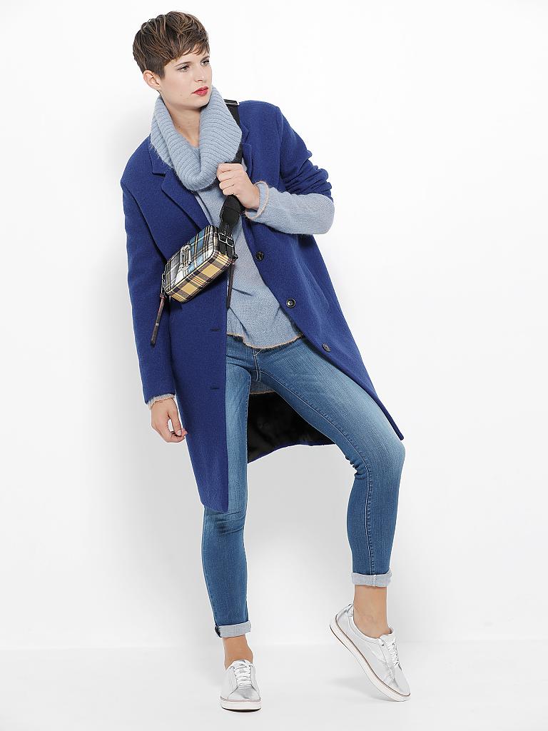 CLOSED | Wollmantel Oversized-Fit | blau