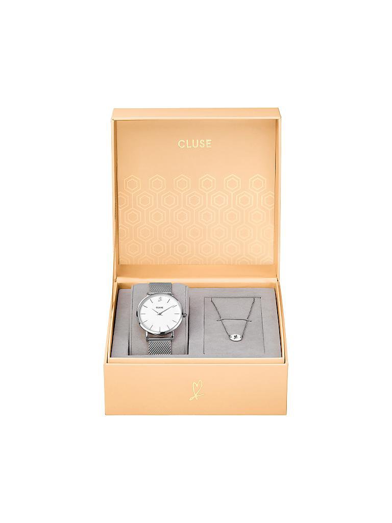 CLUSE | Geschenkbox "Watch&Bracelet" | silber