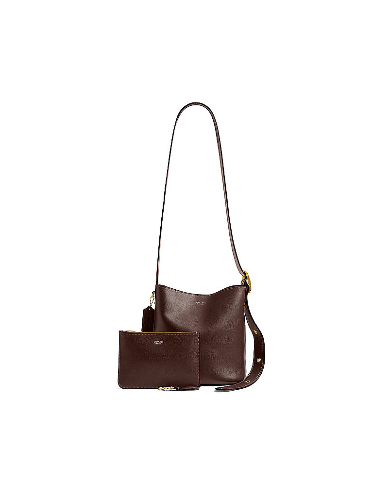 COACH Ledertasche - Bucket Bag BLEECKER 21 braun damen