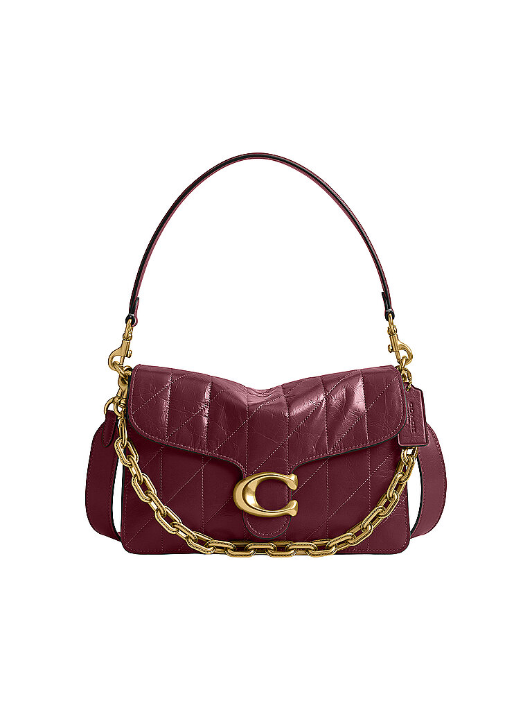 COACH Ledertasche - Umhängetasche TABBY beere