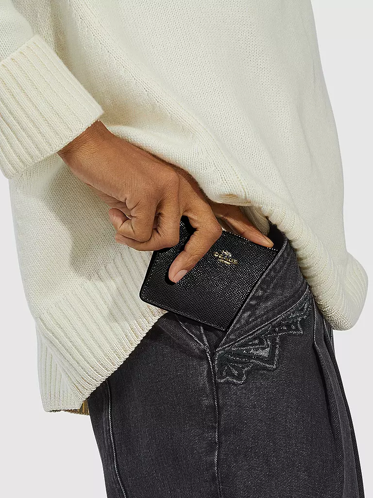 COACH | Geldbörse MINI ID SKINNY | schwarz