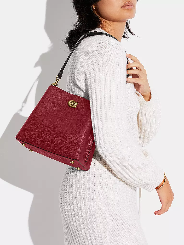 COACH | Ledertasche - Bucket Bag  | rot