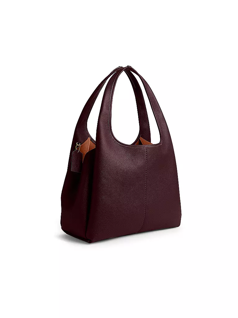 COACH | Ledertasche - Hobo LANA  | dunkelrot