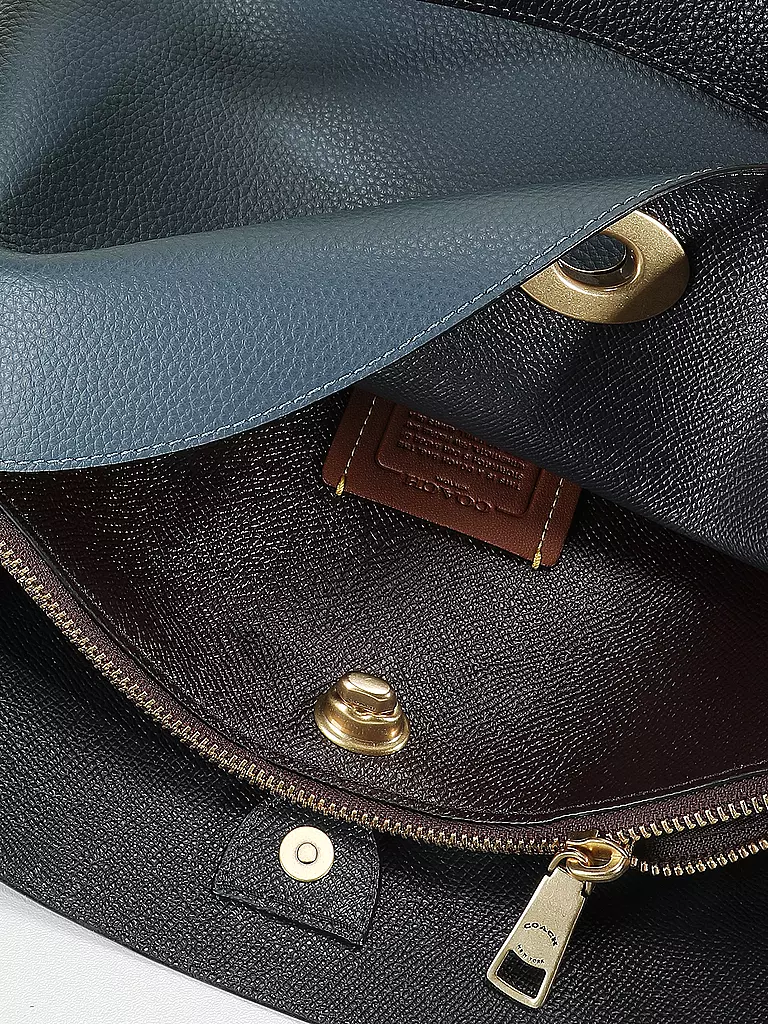 COACH | Ledertasche - Hobo WILLOW  | dunkelblau