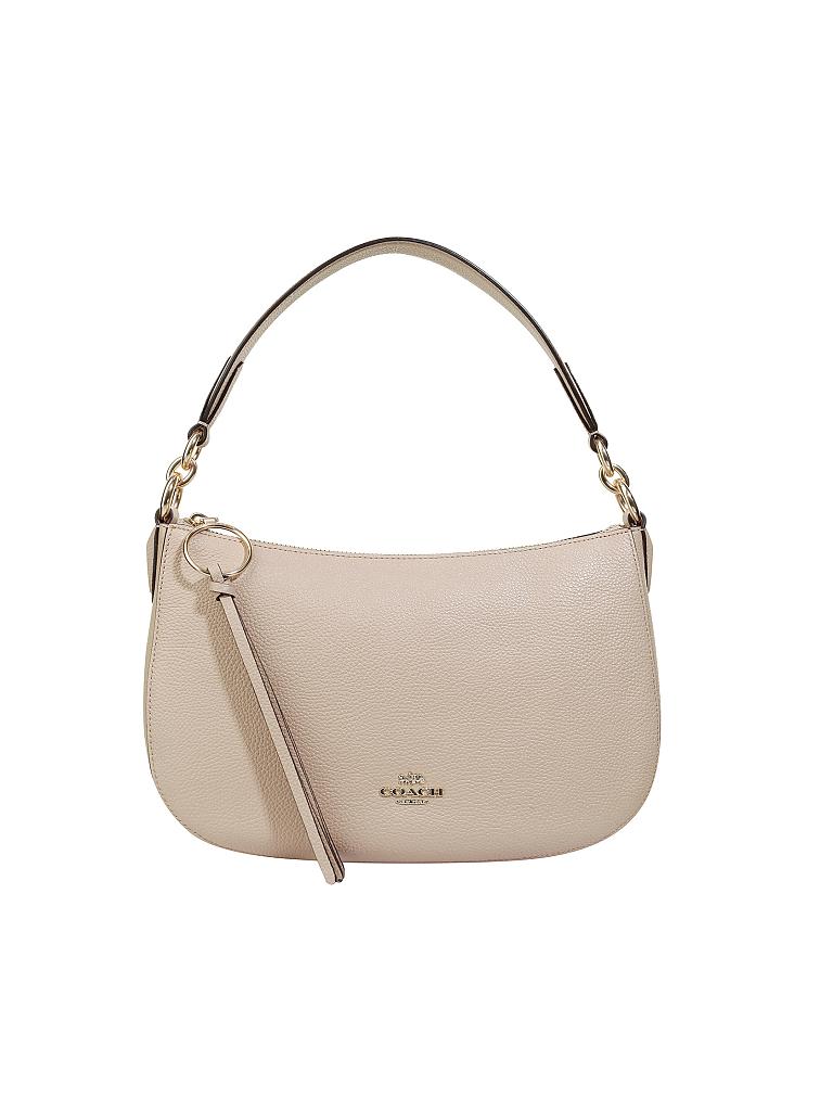 COACH | Ledertasche - Hobo-Bag "Sutton" | beige