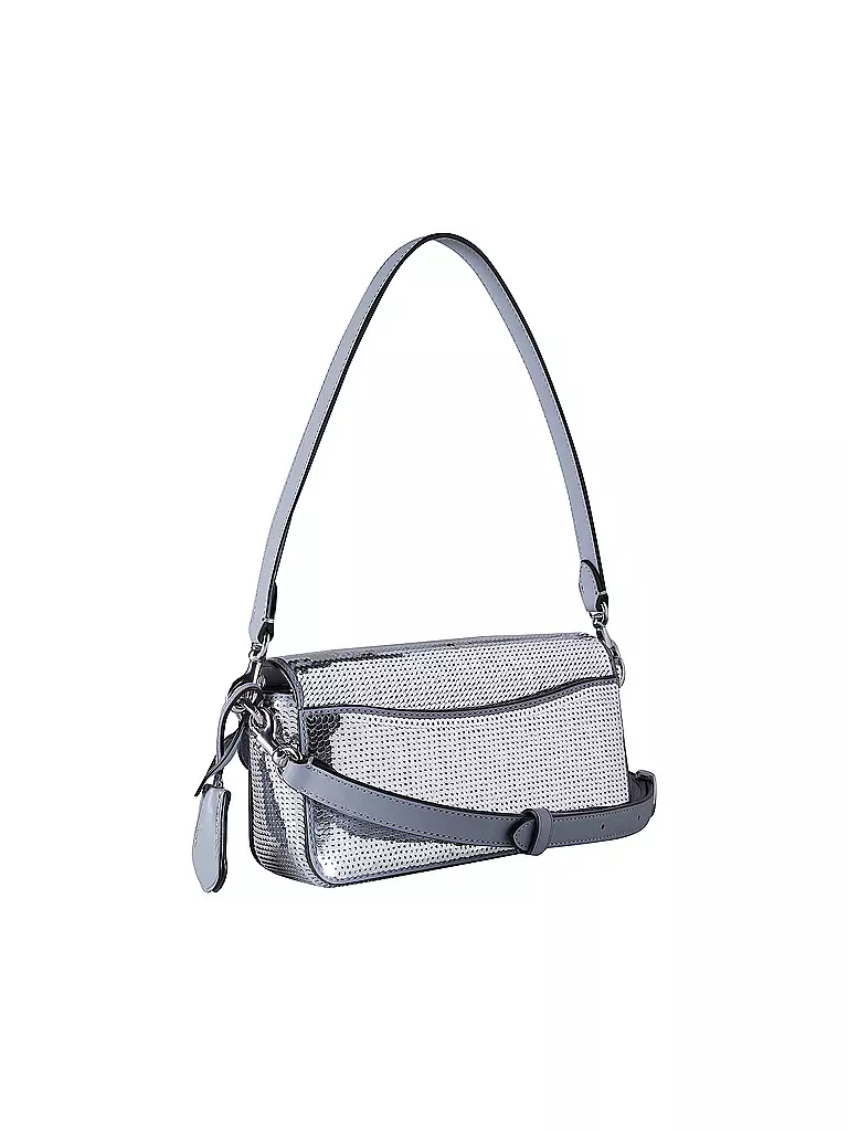 COACH | Ledertasche - Mini Bag SEQUIN | silber