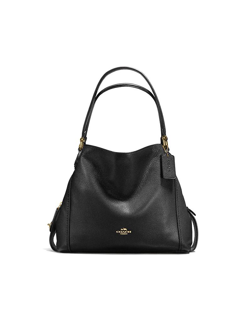 COACH | Ledertasche - Schultertasche "Edie 31" | schwarz