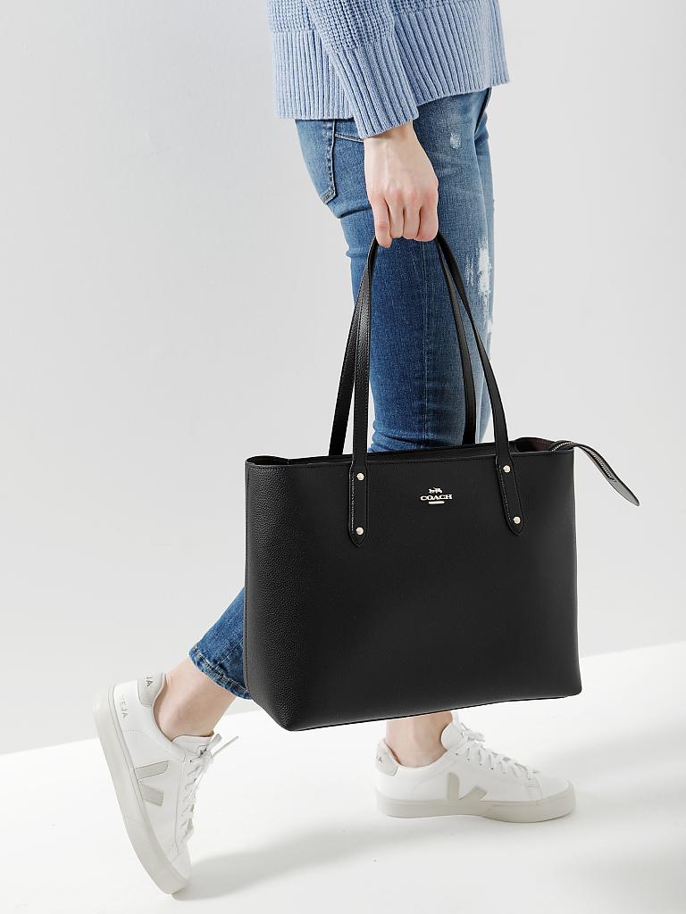 COACH | Ledertasche - Shopper "Central" | schwarz