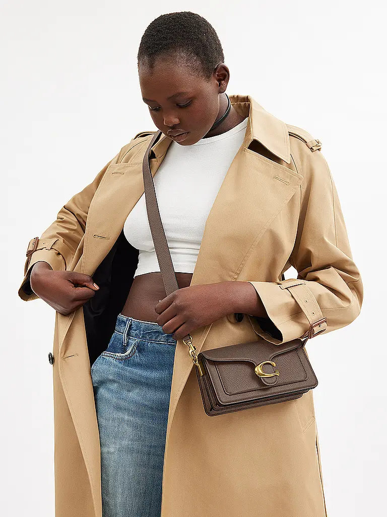 COACH | Ledertasche - Umhängetasche TABBY  | Grau