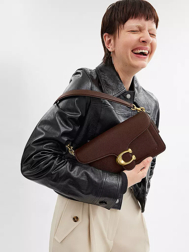 COACH | Ledertasche - Umhängetasche TABBY 26 | braun