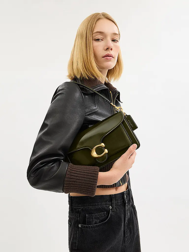 COACH | Ledertasche - Umhängetasche TABBY 26 | olive