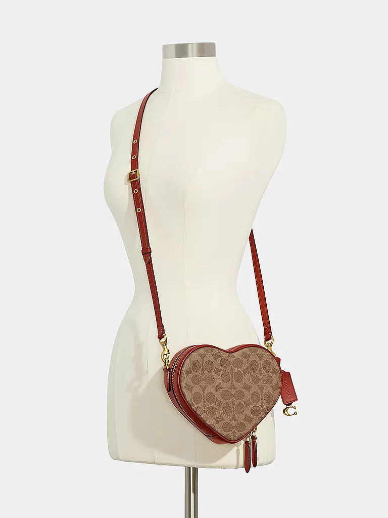COACH | Tasche - Mini Bag HEART | braun