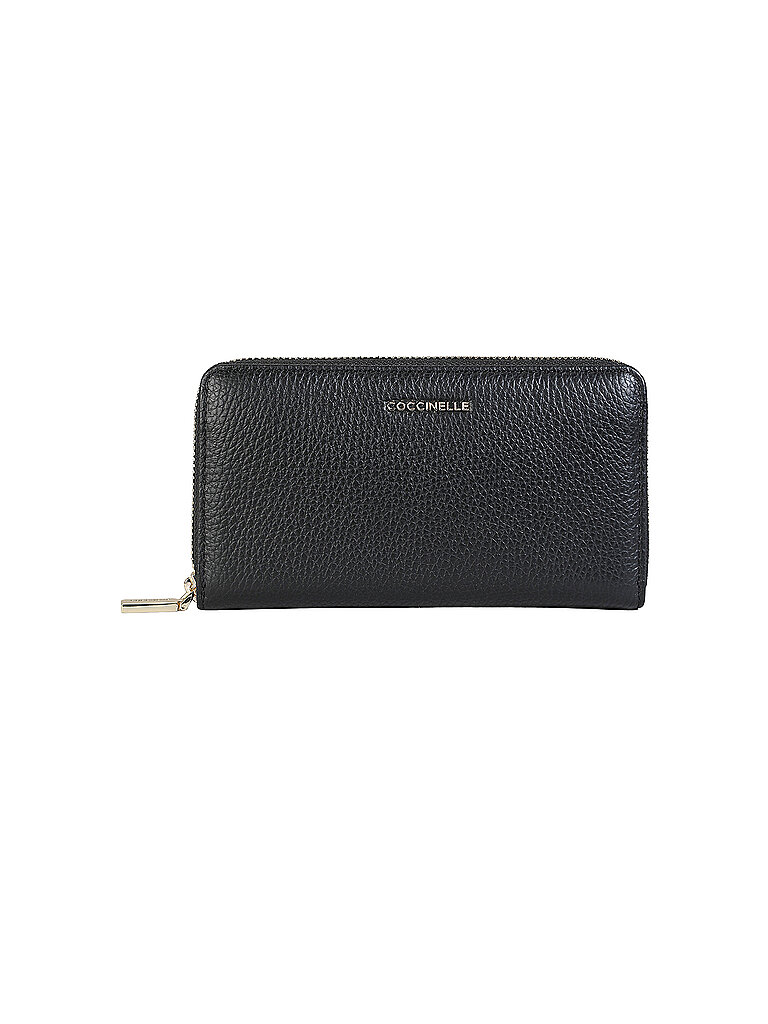 COCCINELLE Geldbörse METALLIC SOFT schwarz