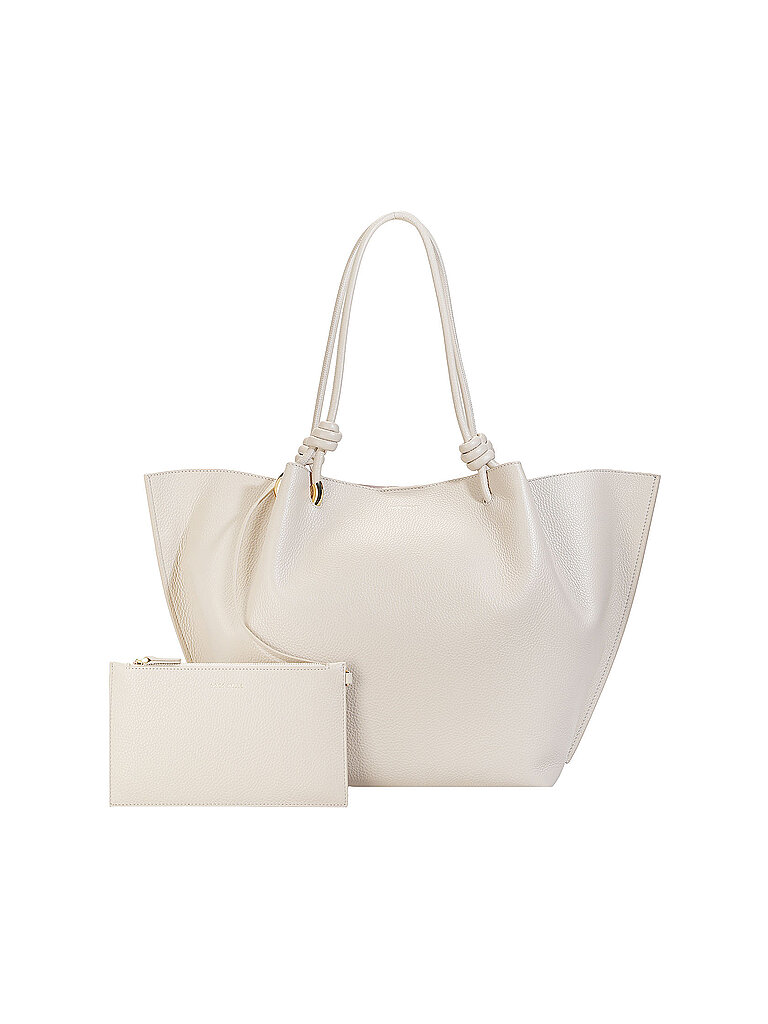 Coccinelle Ledertasche - Schultertasche FINN beige damen