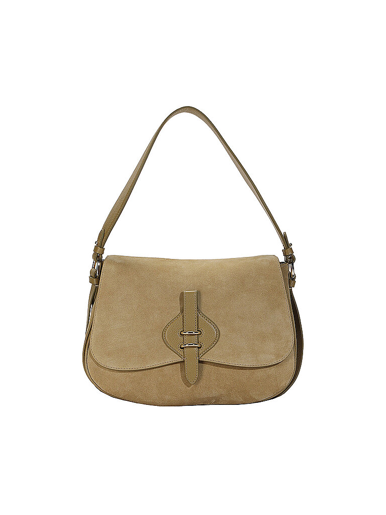 Coccinelle Ledertasche - Schultertasche MAVERY grün damen