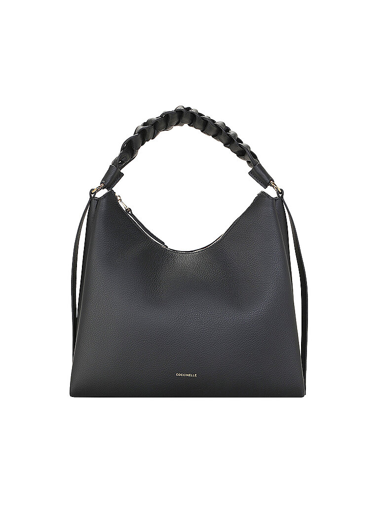 Ledertasche - Schultertasche BOHEME GRANA DOUBLE schwarz damen