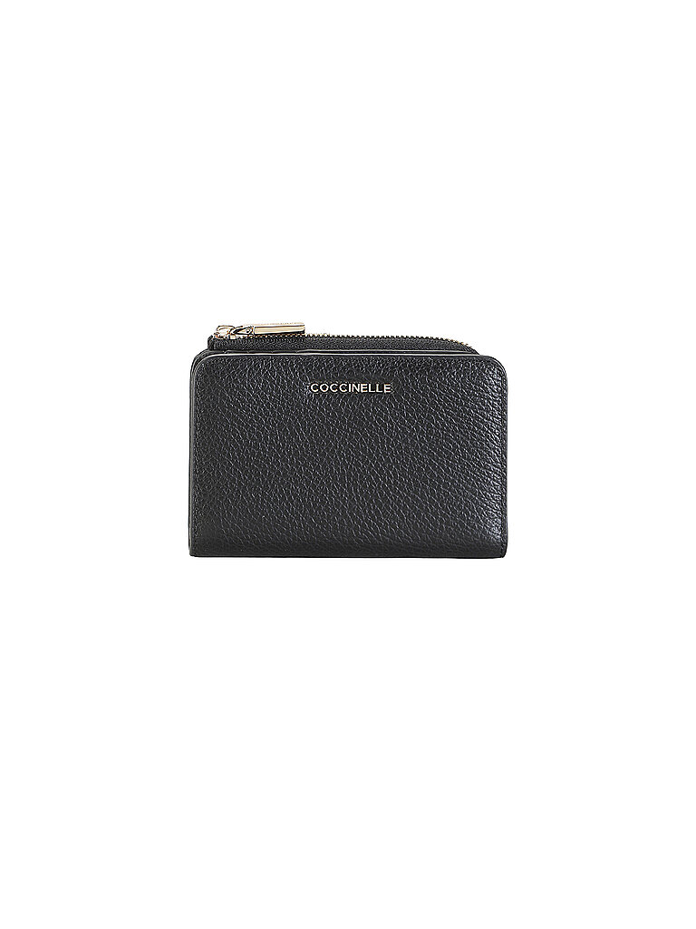 COCCINELLE Geldbörse METALLIC SOFT schwarz