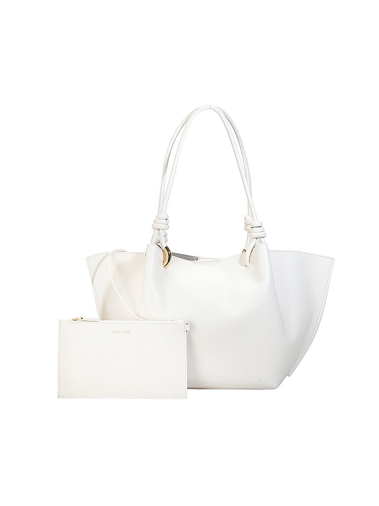Coccinelle Ledertasche - Schultertasche FINN weiss damen 2