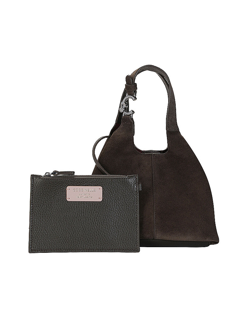 COCCINELLE Ledertasche - Mini Bag C-EASY  dunkelgrün