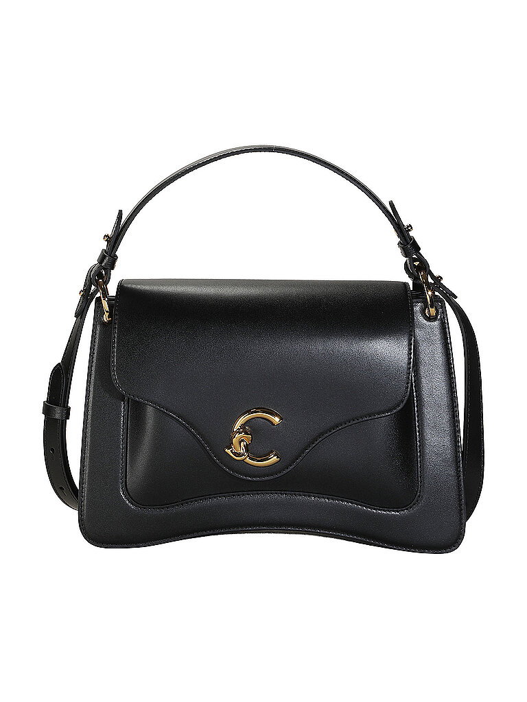 COCCINELLE Ledertasche - Henkeltasche C-ME CALF schwarz