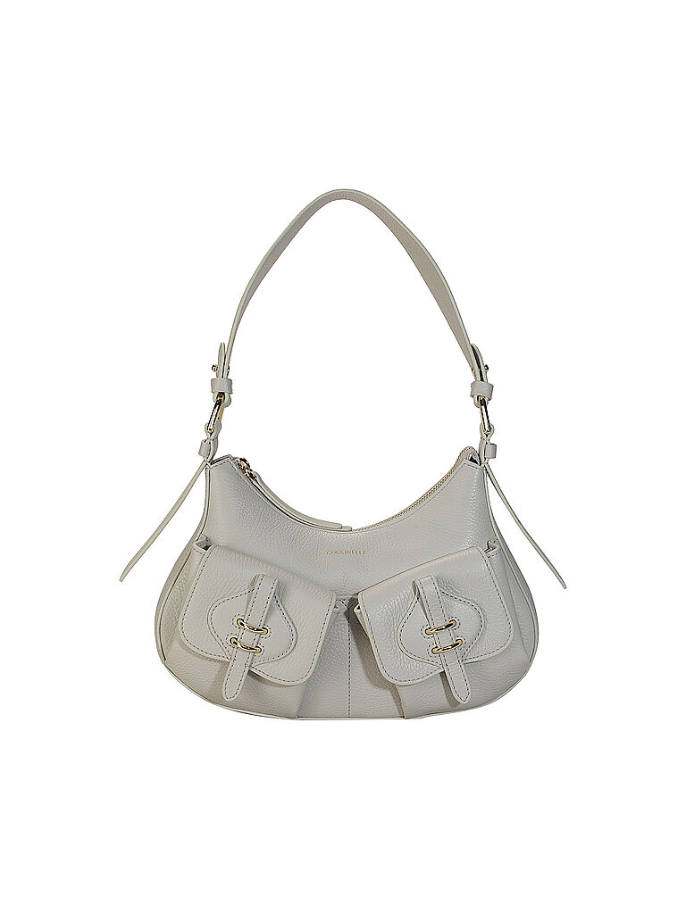 COCCINELLE Ledertasche - Schultertasche MAVORY creme