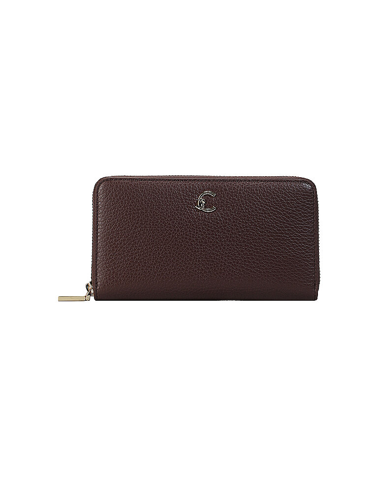 COCCINELLE Geldbörse METALLIC SOFT dunkelrot