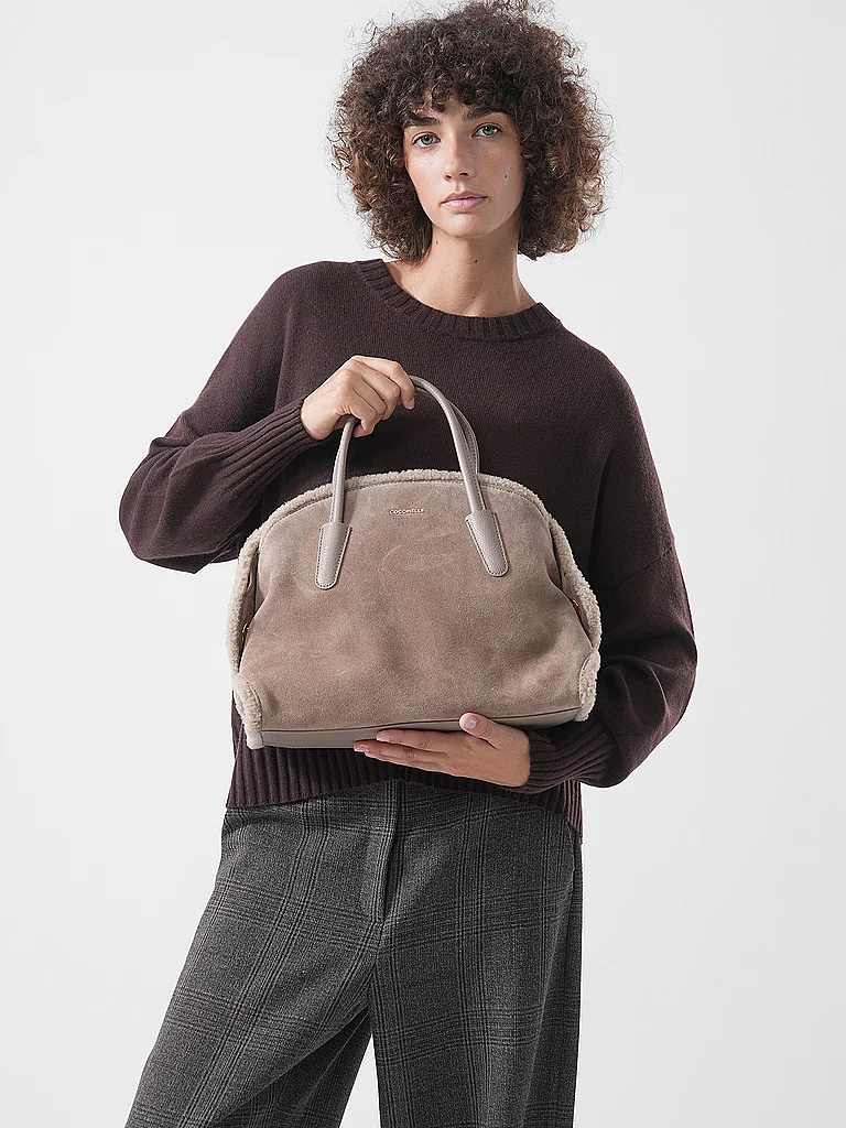 COCCINELLE Sac en cuir - Sac à main TYLDE beige