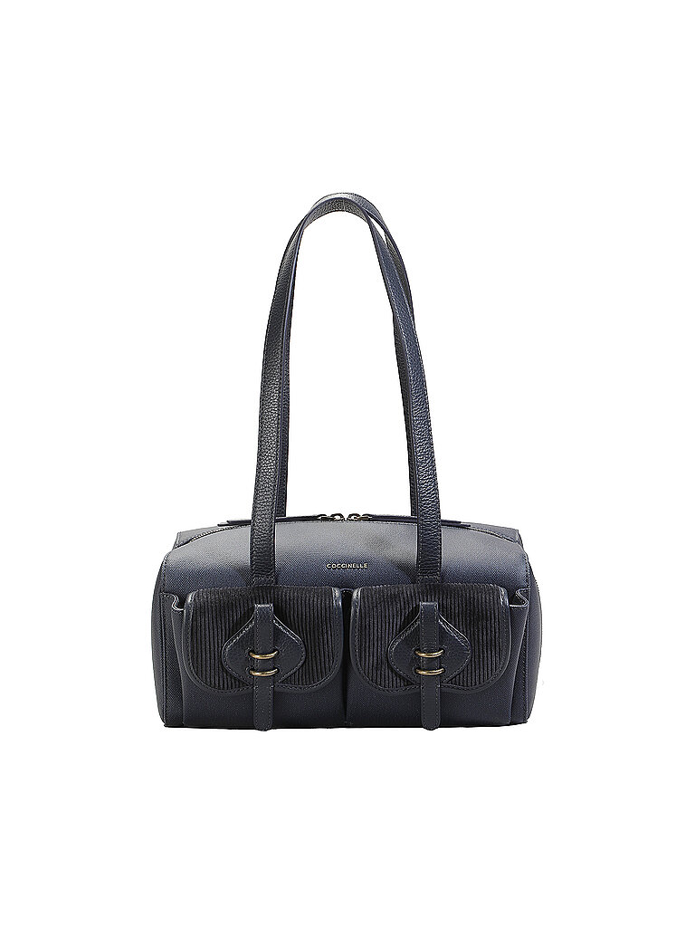 COCCINELLE Ledertasche - Schultertasche MAVERY dunkelblau