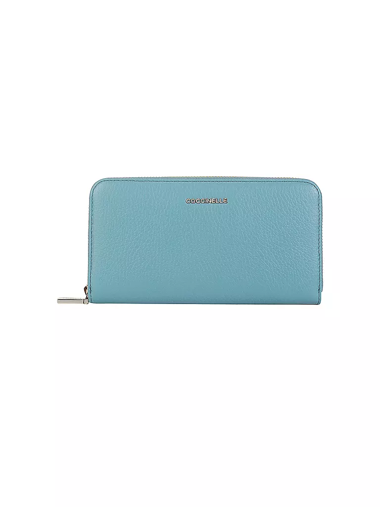 COCCINELLE | Geldbörse Metallic Soft | blau