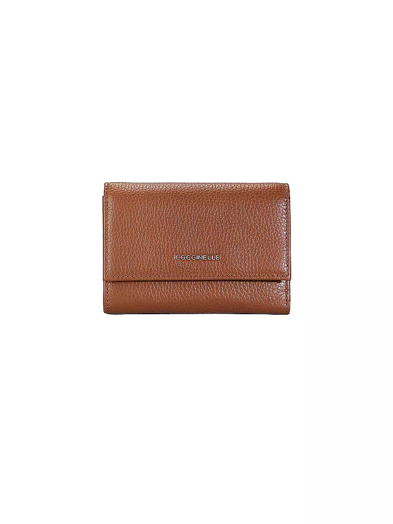 COCCINELLE | Geldbörse METALLIC SOFT | camel