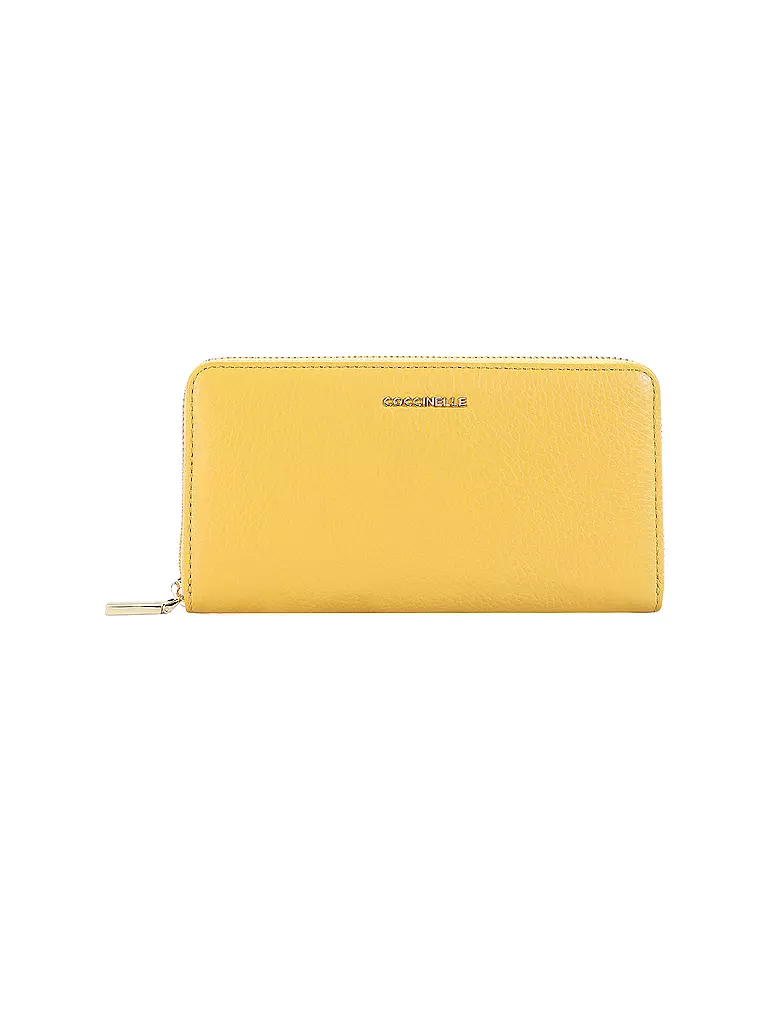 COCCINELLE | Geldbörse METALLIC SOFT | gelb