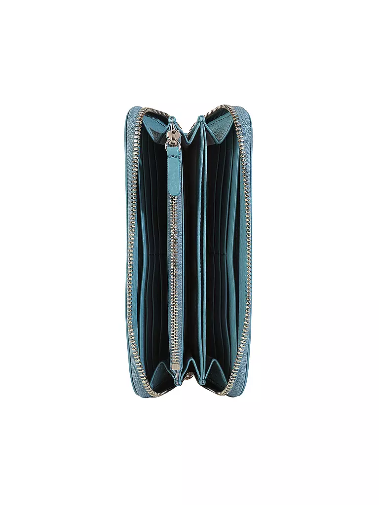 COCCINELLE | Geldbörse Metallic Soft | blau