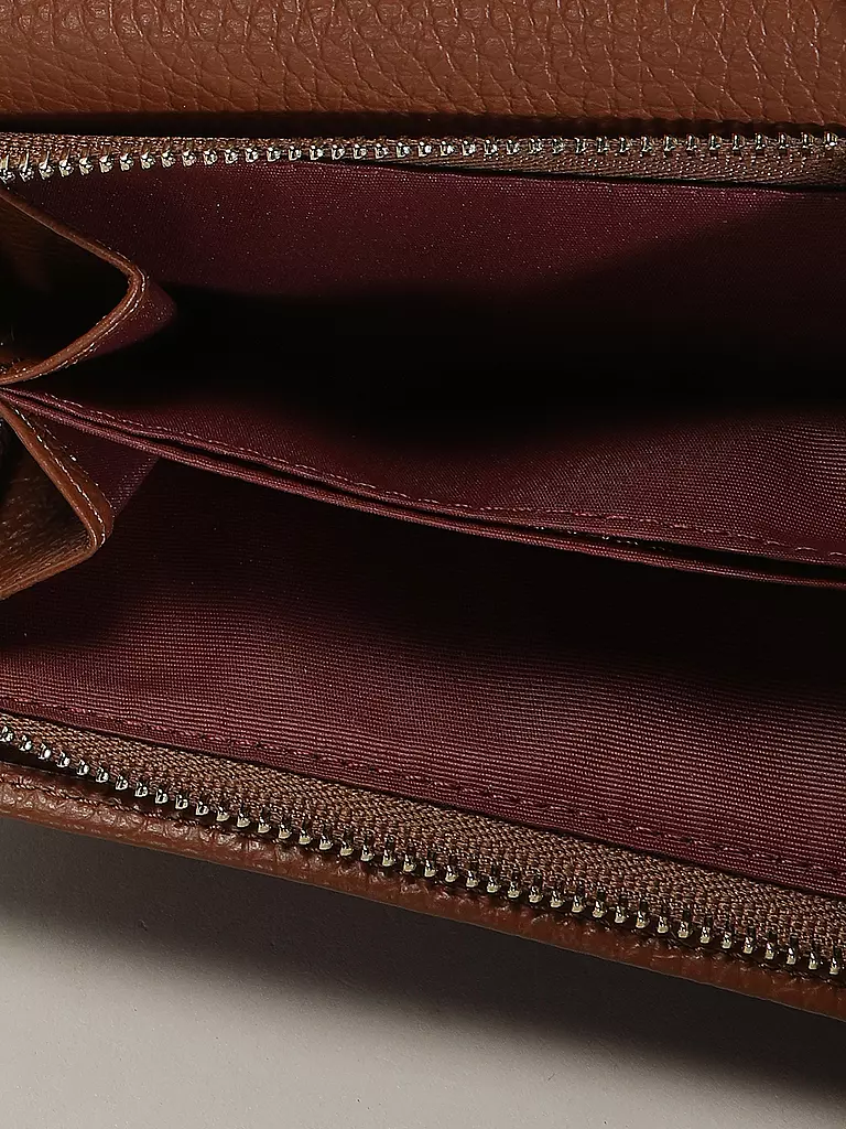 COCCINELLE | Geldbörse METALLIC SOFT | dunkelrot