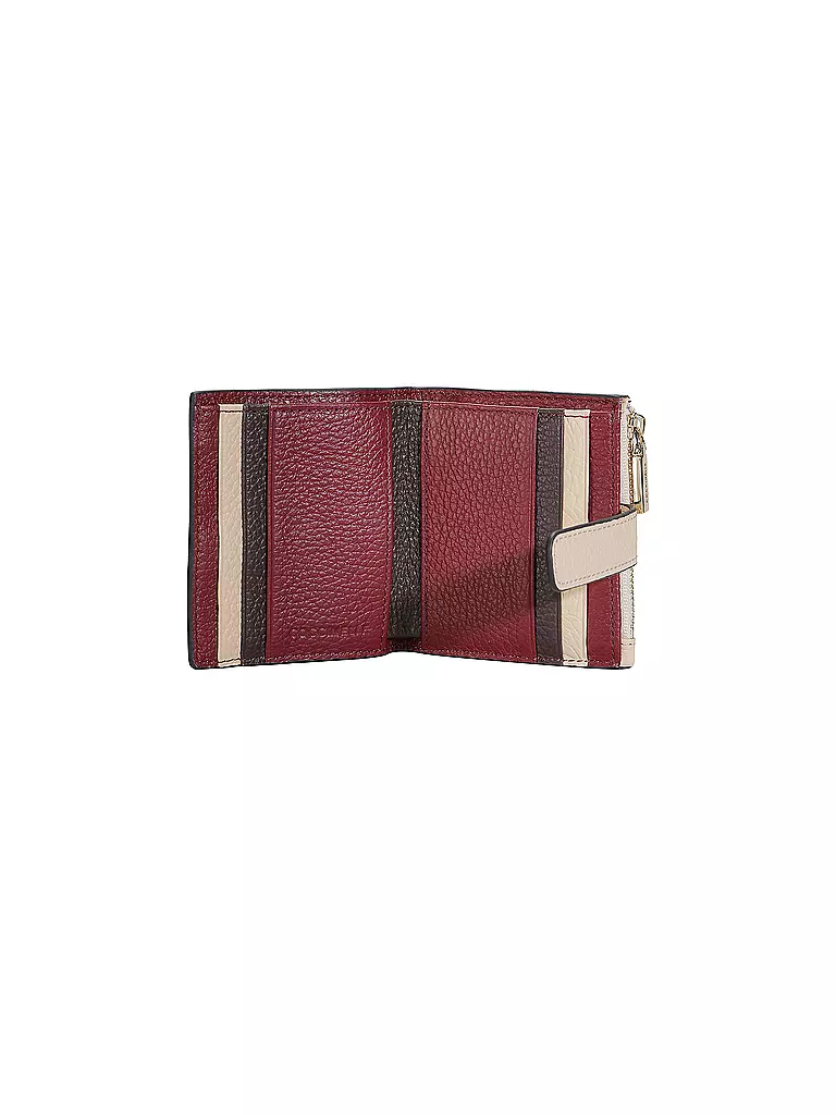 COCCINELLE | Geldbörse METALLIC TRICOLOR | dunkelrot