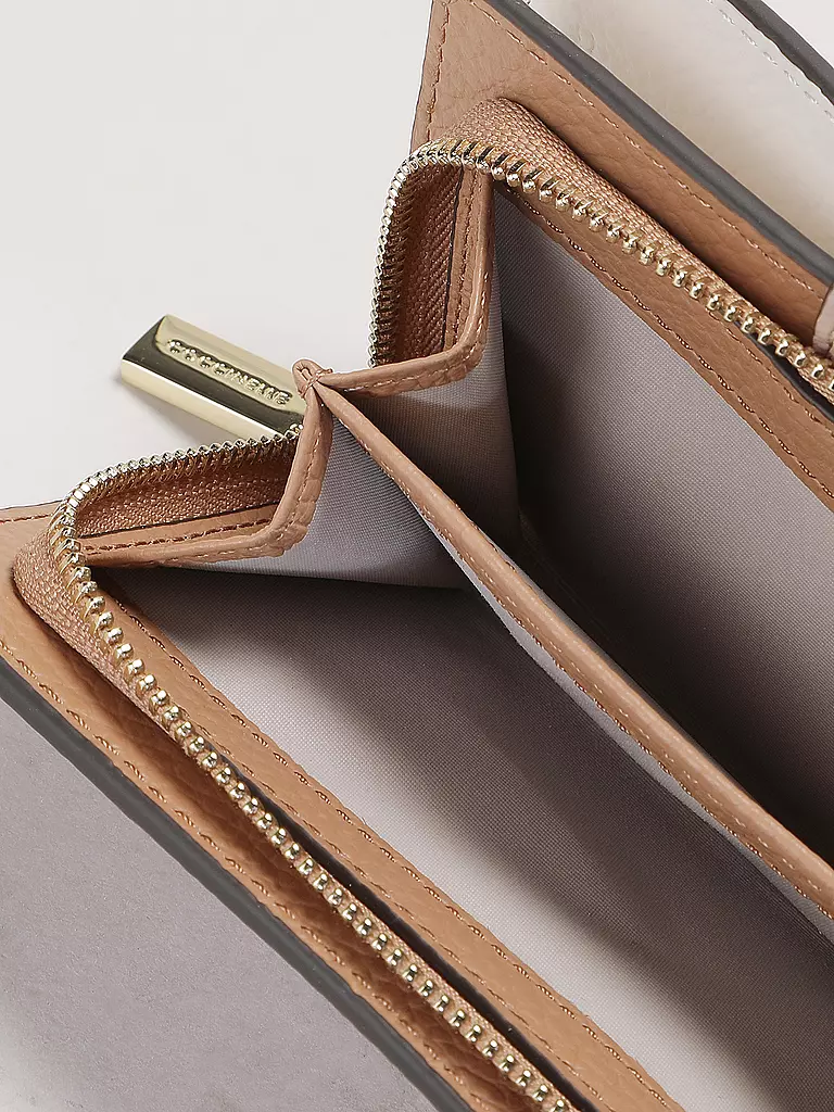 COCCINELLE | Geldbörse METALLIC TRICOLOR | creme