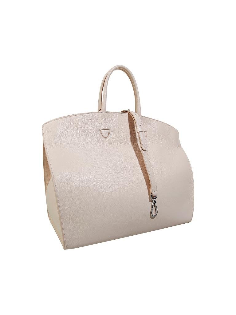 COCCINELLE | Ledertasche - Henkeltasche "Angie" | beige