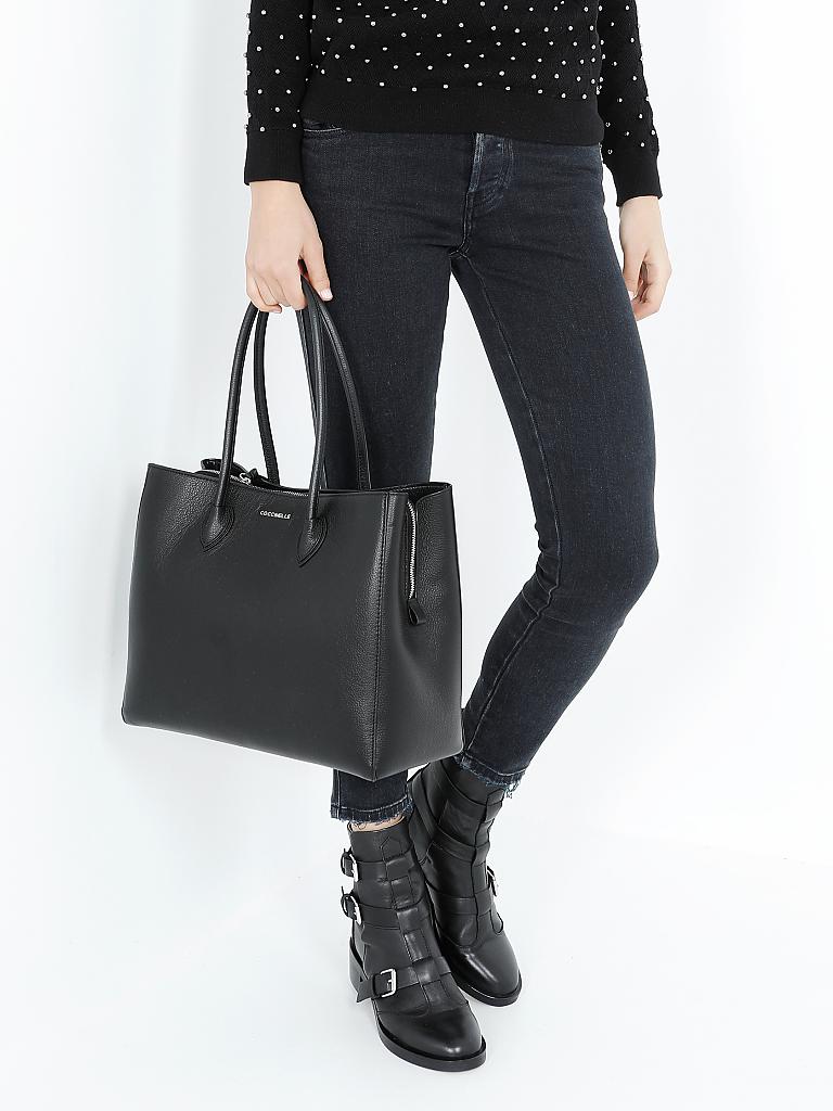 COCCINELLE | Ledertasche - Henkeltasche "Farisa" | schwarz
