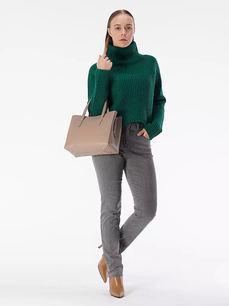 COCCINELLE | Ledertasche - Henkeltasche COCCINELLESWAP | beige