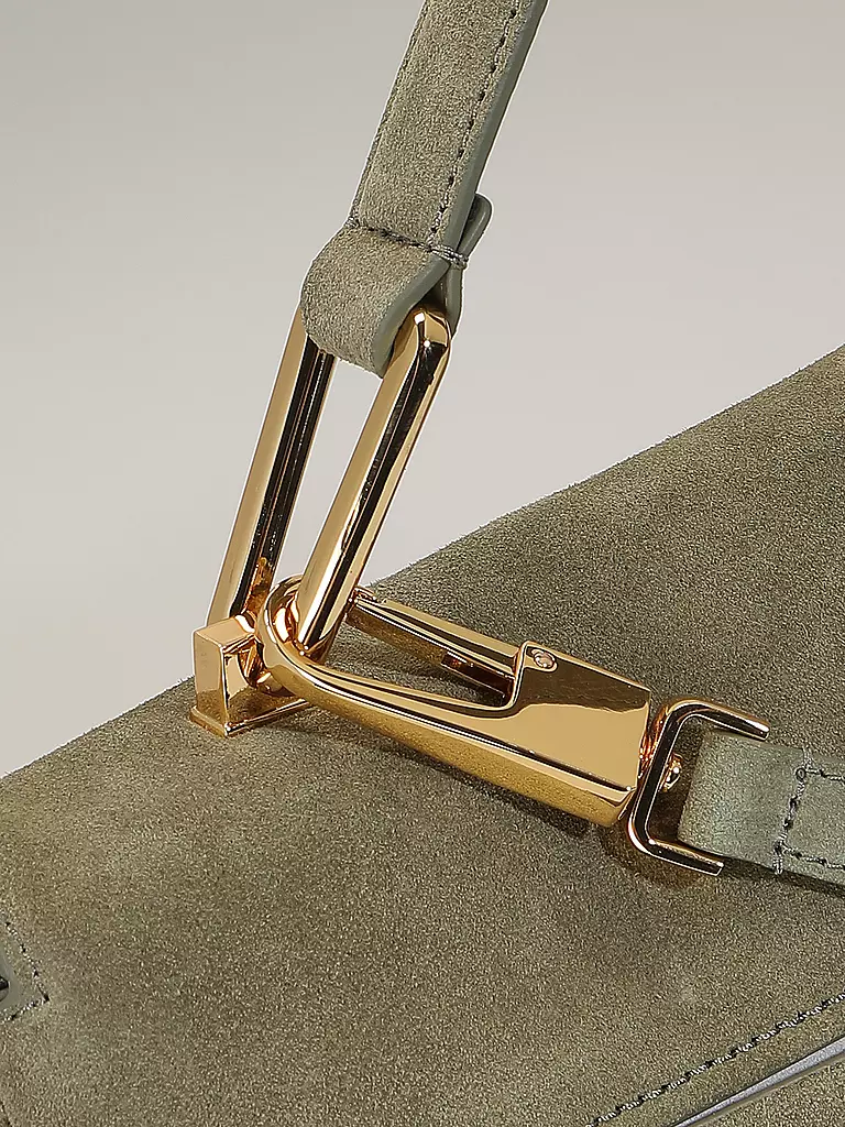 COCCINELLE | Ledertasche - Henkeltasche LIYA  SUEDE | Olive