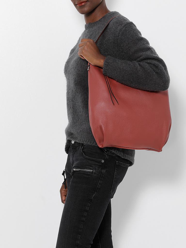 COCCINELLE | Ledertasche - Hobo "Mila" | rot