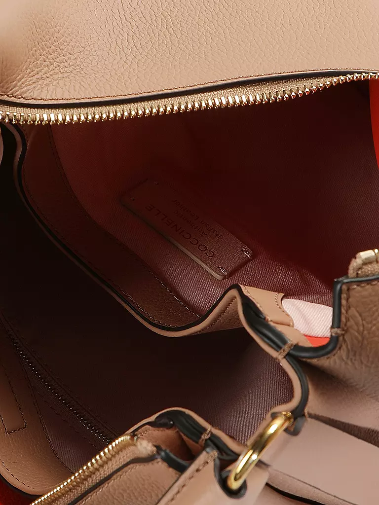 COCCINELLE | Ledertasche - Hobo BOHEME GRANA DOUBLE | camel