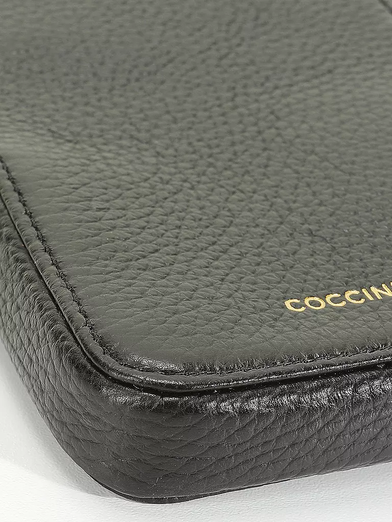 COCCINELLE | Ledertasche - Smartphone Bag FLOR | schwarz