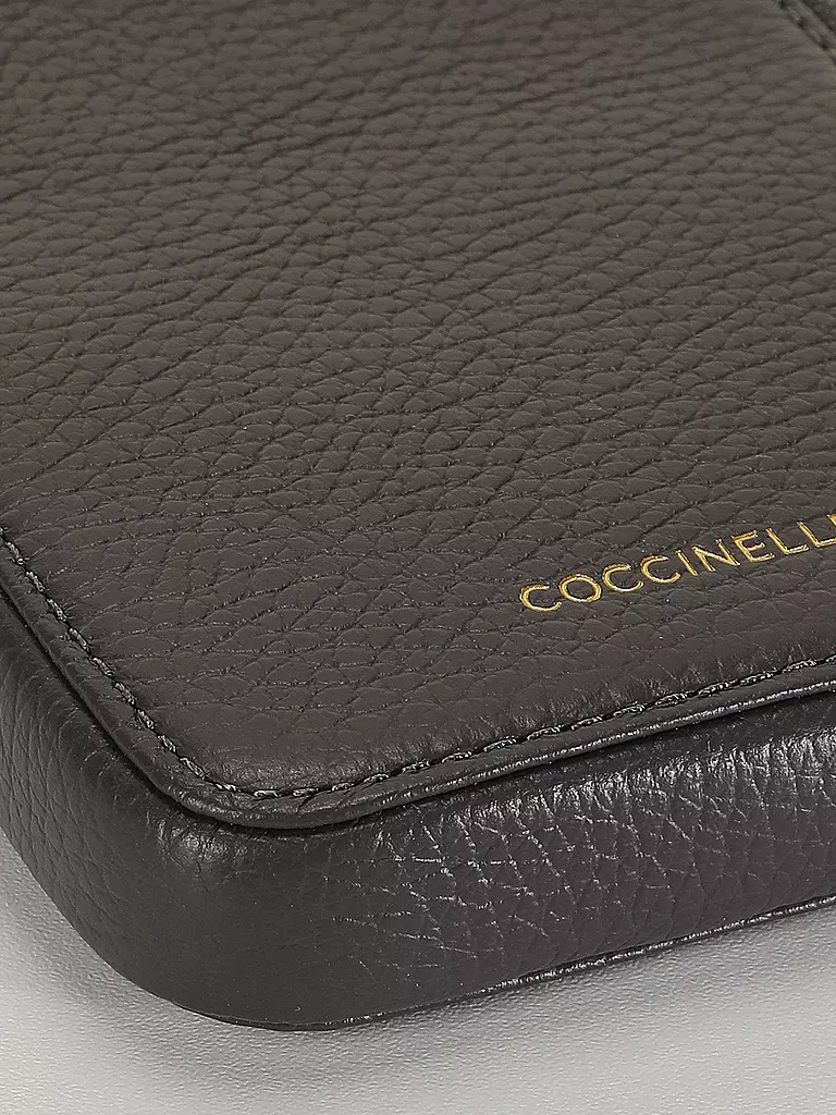 COCCINELLE | Ledertasche - Smartphone Bag FLOR | grau