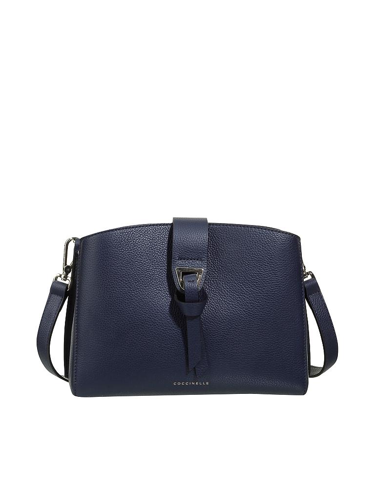 COCCINELLE | Ledertasche - Umhängetasche "Alba" | blau